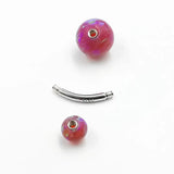 925 Silver Opal Belly Button Ring Navel Piercing
