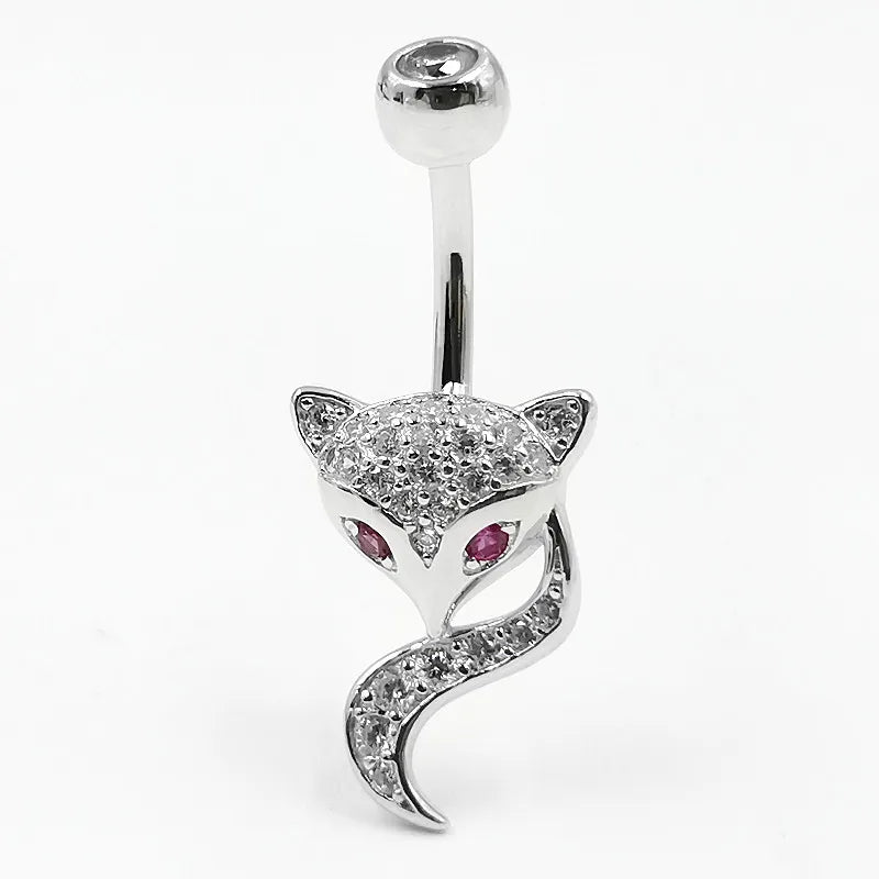 925 Silver Belly Button Rings Navel Piercing Jewelry for Women