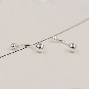 925 Silver Tiny Ball Belly Button Ring Women Body Piercing Jewelry