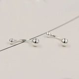 925 Silver Tiny Ball Belly Button Ring Women Body Piercing Jewelry