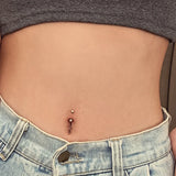 925 Silver Tiny Ball Belly Button Ring Women Body Piercing Jewelry