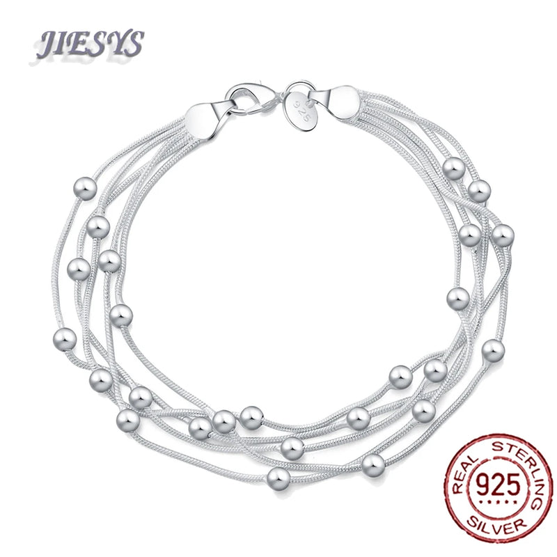 Elegant 925 Silver Snake Chain Bracelet