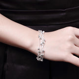 Elegant 925 Silver Snake Chain Bracelet