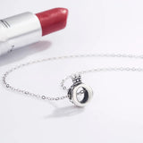 925 Silver Crown Necklace O Letter Athens Queen Pendant