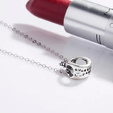 925 Silver Crown Necklace O Letter Athens Queen Pendant