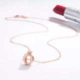 925 Silver Crown Necklace O Letter Athens Queen Pendant