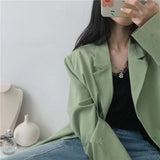 925 Silver Double Layer Dollar Shape Chain Necklace Zircon Jewelry