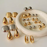 925 Silver Plated Small Circle Earrings for Women
