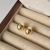 925 Silver Plated Small Circle Earrings for Women
