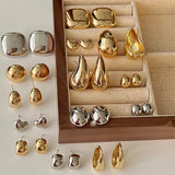 925 Silver Plated Small Circle Earrings for Women
