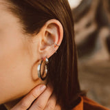 925 Sterling Silver Long Chain Clip-on Earrings for Women Men