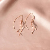 925 Silver Long Cross Earrings Allergy-Free