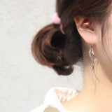925 Silver Long Cross Earrings Allergy-Free