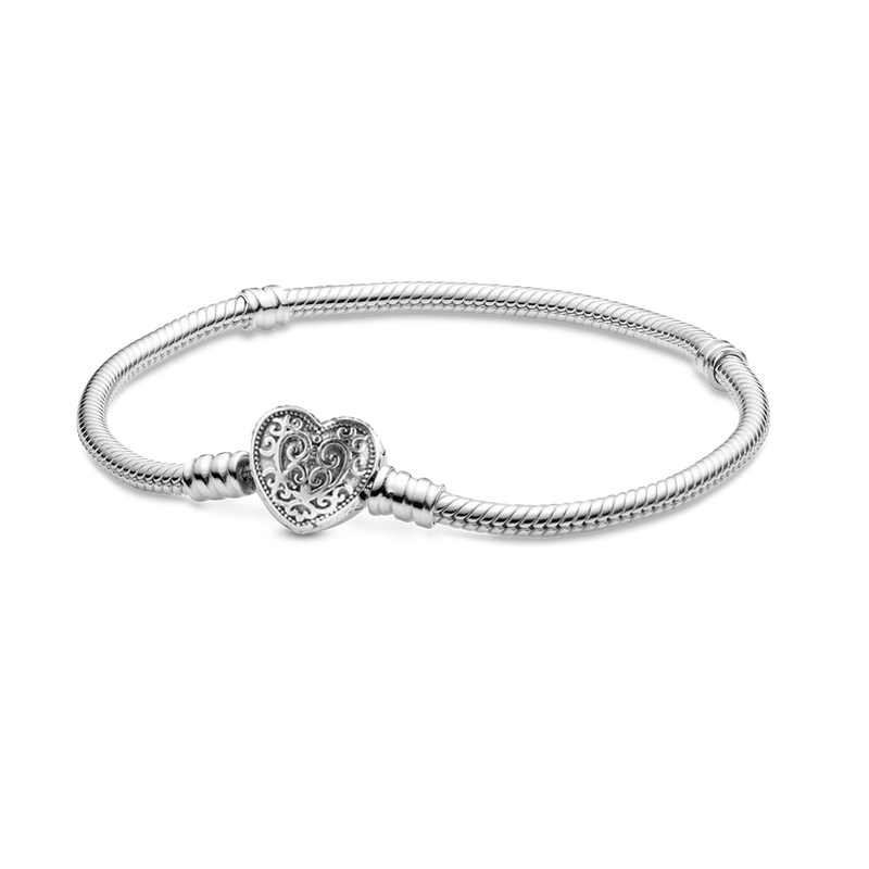 925 Silver Love Bracelet Zircon Women DIY Jewelry
