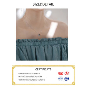 Mermaid Tears Foam Necklace Crystal Clavicle Chain