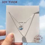 Mermaid Tears Foam Necklace Crystal Clavicle Chain
