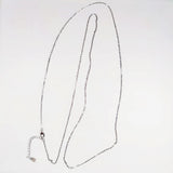 925 Sterling Silver Flower Cubic Zircon Belly Button Ring Body Chain