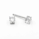 925 Sterling Silver Nipple Rings Barbell Crystal Ball Piercing 14G 2pcs/lot