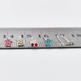 925 Silver Nose Stud Clear Crystal Nose Pin Nariz Piercing 20pcs