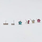 925 Silver Nose Stud Clear Crystal Nose Pin Nariz Piercing 20pcs