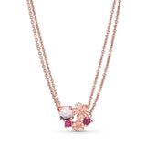 925 Silver Rose Necklace Pan Necklace Love Lock Women Jewelry