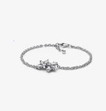 925 Silver Pan Winter Snowflake Bracelet