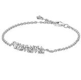 925 Silver Pan Winter Snowflake Bracelet