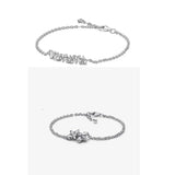 925 Silver Pan Winter Snowflake Bracelet
