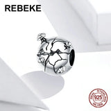 925 Silver Protect Earth Charm Beads for Bracelet Making Jewelry DIY