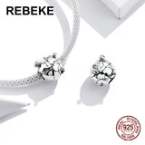 925 Silver Protect Earth Charm Beads for Bracelet Making Jewelry DIY
