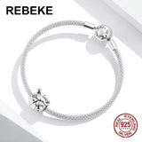 925 Silver Protect Earth Charm Beads for Bracelet Making Jewelry DIY