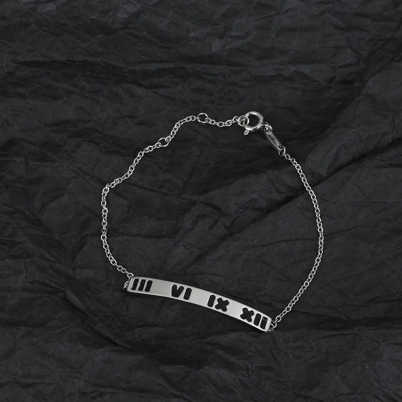 925 Silver Roman Digital Bracelet for Women