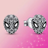 925 Silver Spider-Man Heart Mouse Pumpkin Car Earring