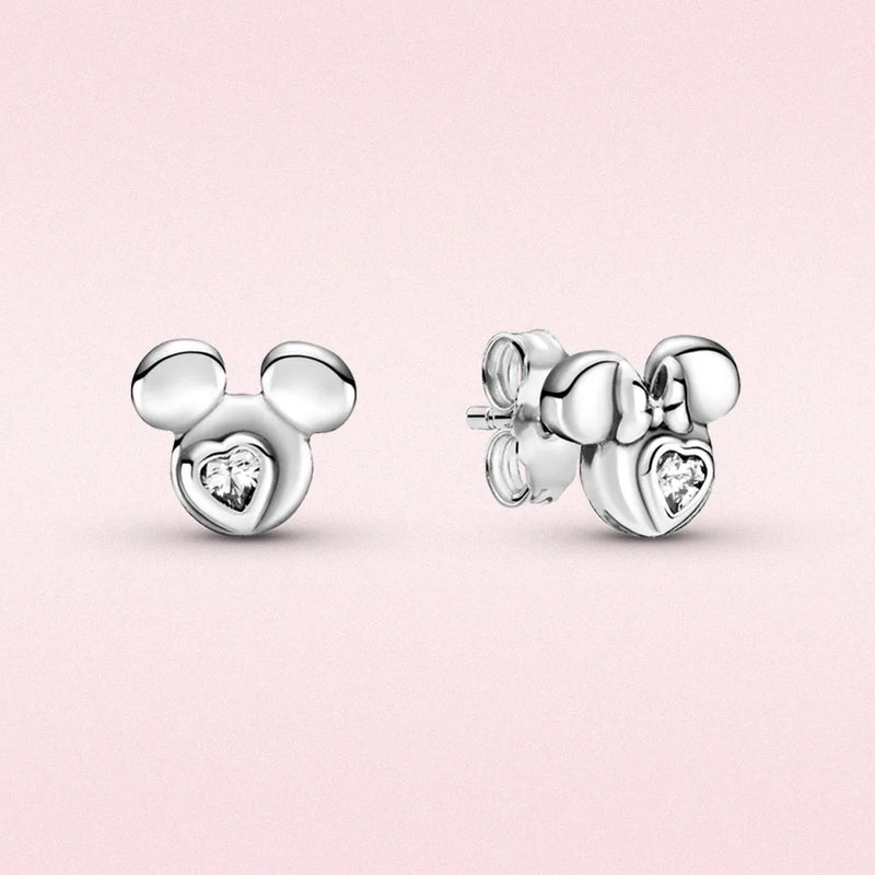 925 Silver Spider-Man Heart Mouse Pumpkin Car Earring