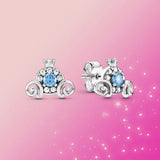 925 Silver Spider-Man Heart Mouse Pumpkin Car Earring
