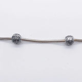 925 Silver Stopper Spacer Clip Charm CZ for European Bracelets
