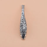 925 Sterling Silver Thai Silver Fish Tube DIY Beaded