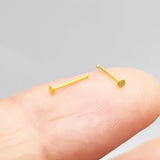 925 Silver 1.5mm Nose Pin Studs 20pcs/pack