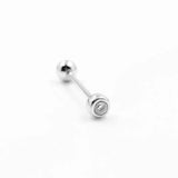 925 Silver Tongue Nipple Ear Barbell Piercing