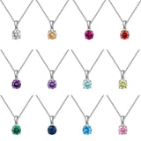 925 Silver Zircon Necklace Hip Hop Pendant for Women