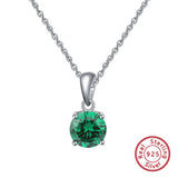 925 Silver Zircon Necklace Hip Hop Pendant for Women
