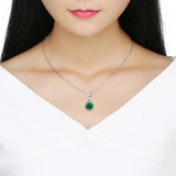 925 Silver Zircon Necklace Hip Hop Pendant for Women