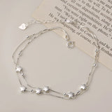 925 Silver Snake Bone Chain Anklet for Women Girls