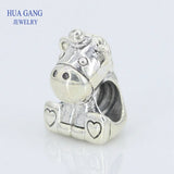 925 Sterling Silver Unicorn Charm Beads for Bracelet DIY Jewelry
