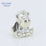 925 Sterling Silver Unicorn Charm Beads for Bracelet DIY Jewelry