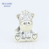 925 Sterling Silver Unicorn Charm Beads for Bracelet DIY Jewelry