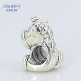 925 Sterling Silver Unicorn Charm Beads for Bracelet DIY Jewelry