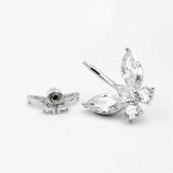 925 Silver Belly Button Ring with Cubic Zircon