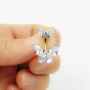 925 Silver Belly Button Ring with Cubic Zircon