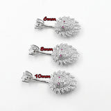 925 Silver Lion CZ Navel Belly Piercing Body Jewelry